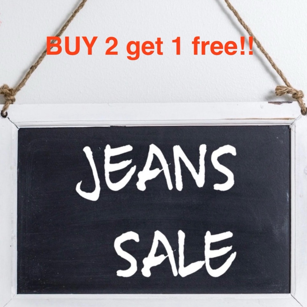 Flash jeans sale buy two pair  of jeans and get the third free